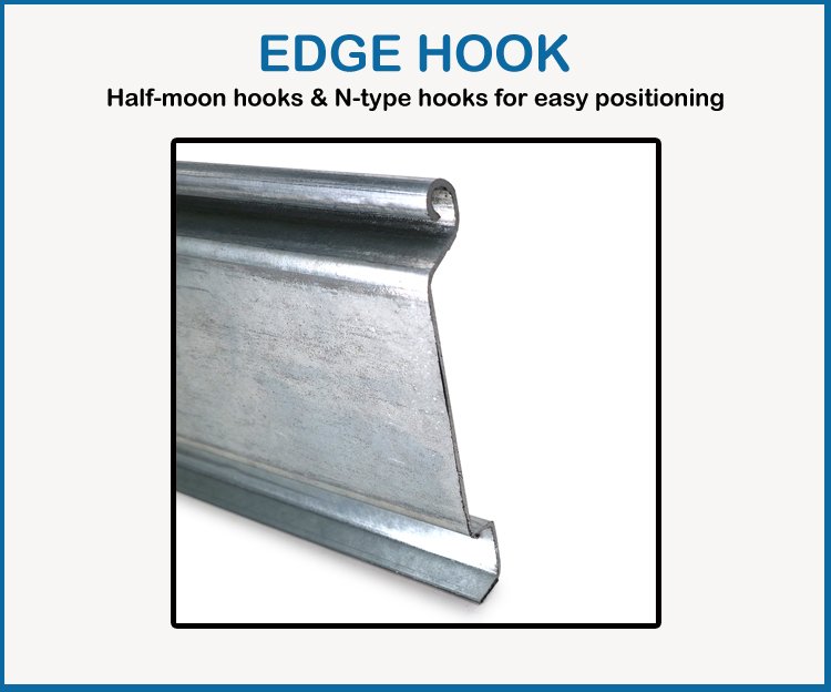 Roller Shutter Bottom Slat, Galvanized Iron 128mm Width - Image 8