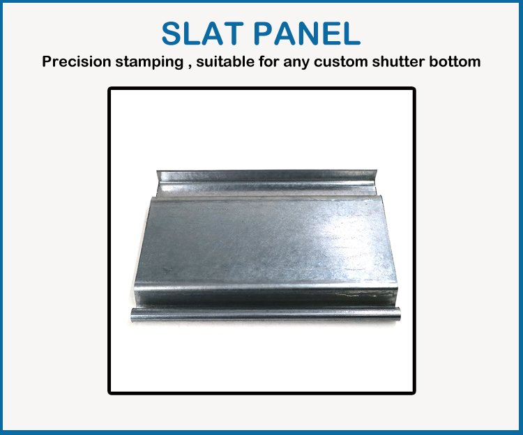 Roller Shutter Bottom Slat, Galvanized Iron 128mm Width - Image 7