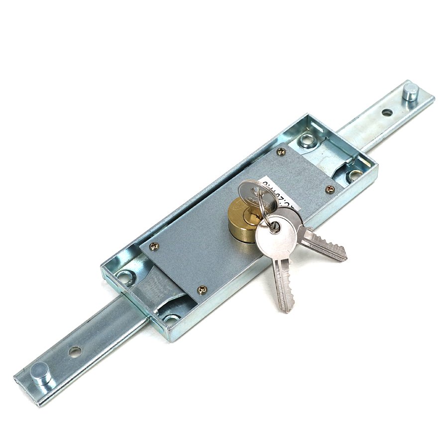 Galvanized Iron Roller Shutter Door Lock with Brass Cylinder - Image 2